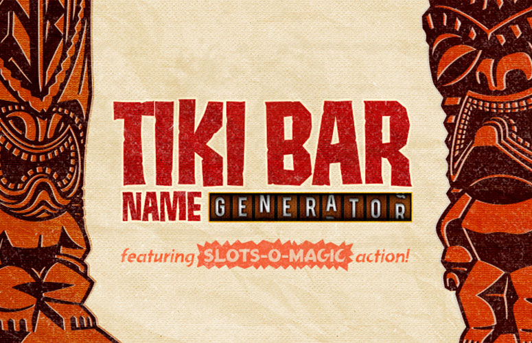 Tiki Bar Name Generator Banner Graphic