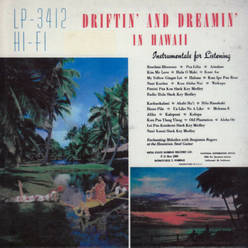 Album cover of Driftin' and Dreamin' in Hawaii by Benjamin Rogers