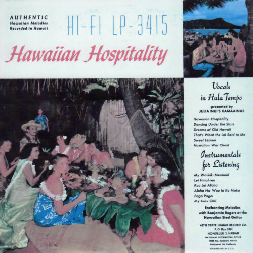 Album cover of Hawaiian Hospitality by Benjamin Rogers