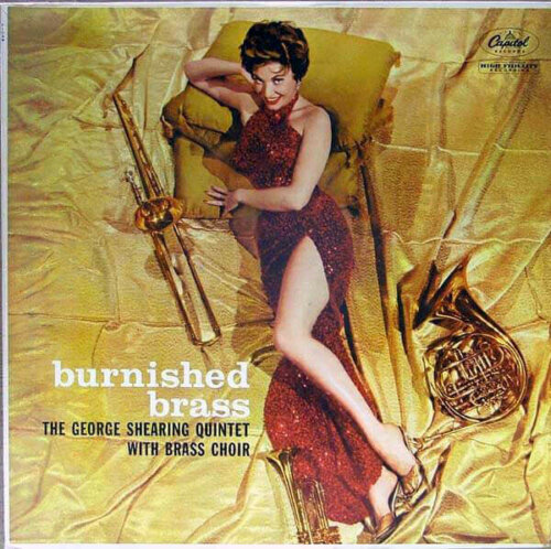 Album cover of Burnished Brass by The George Shearing Quintet