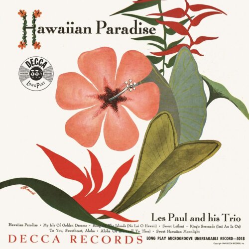 Album cover of Hawaiian Paradise by Les Paul and His Trio
