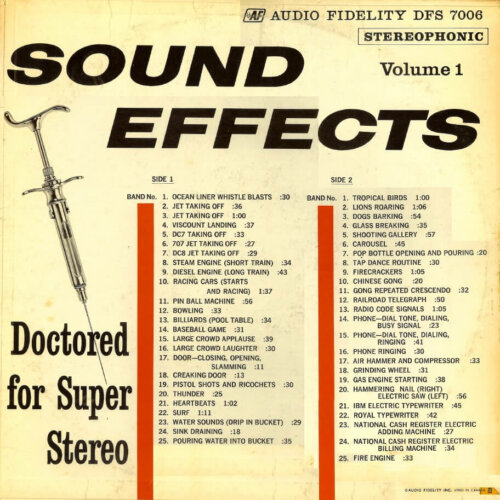 Album cover of Doctored For Super Stereo - Sound Effects Volume 1 by Various Artists