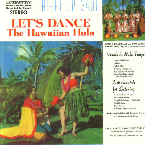 Album cover of Let's Dance the Hawaiian Hula by Genoa Keawe