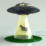 Bovine Abductee Lamp