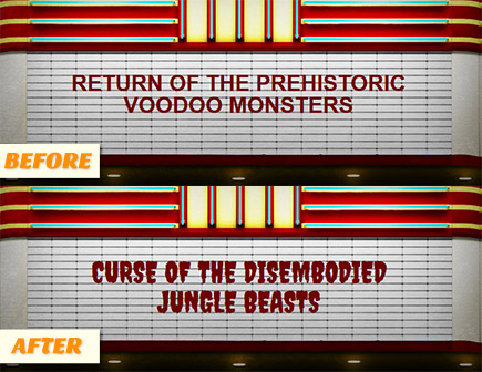 B-movie Title Generator - Font Update