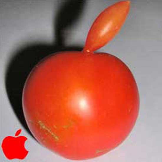 Tomato As Apple Logo