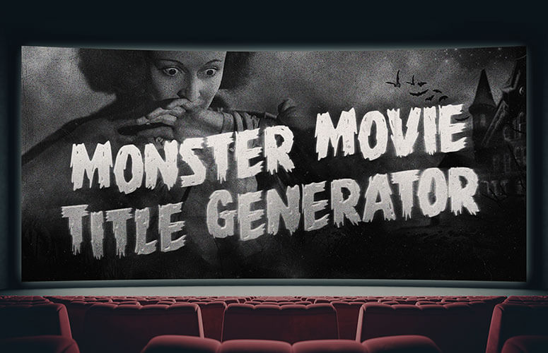 Monster Movie Title Generator Banner Graphic