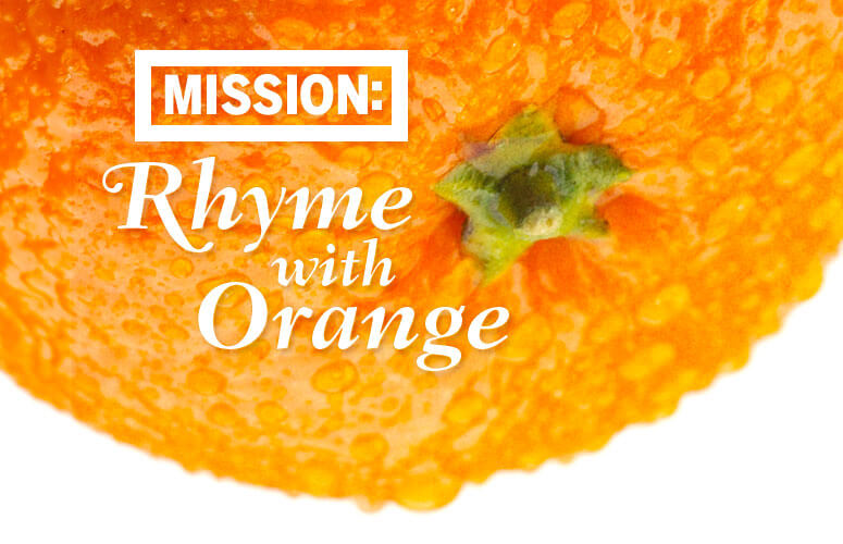 Rhyme with Orange