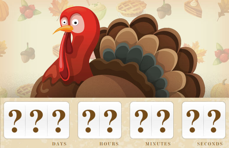 Thanksgiving Countdown Clock