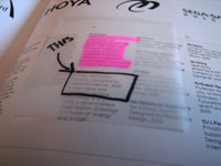 Transparent Post It Note Idea